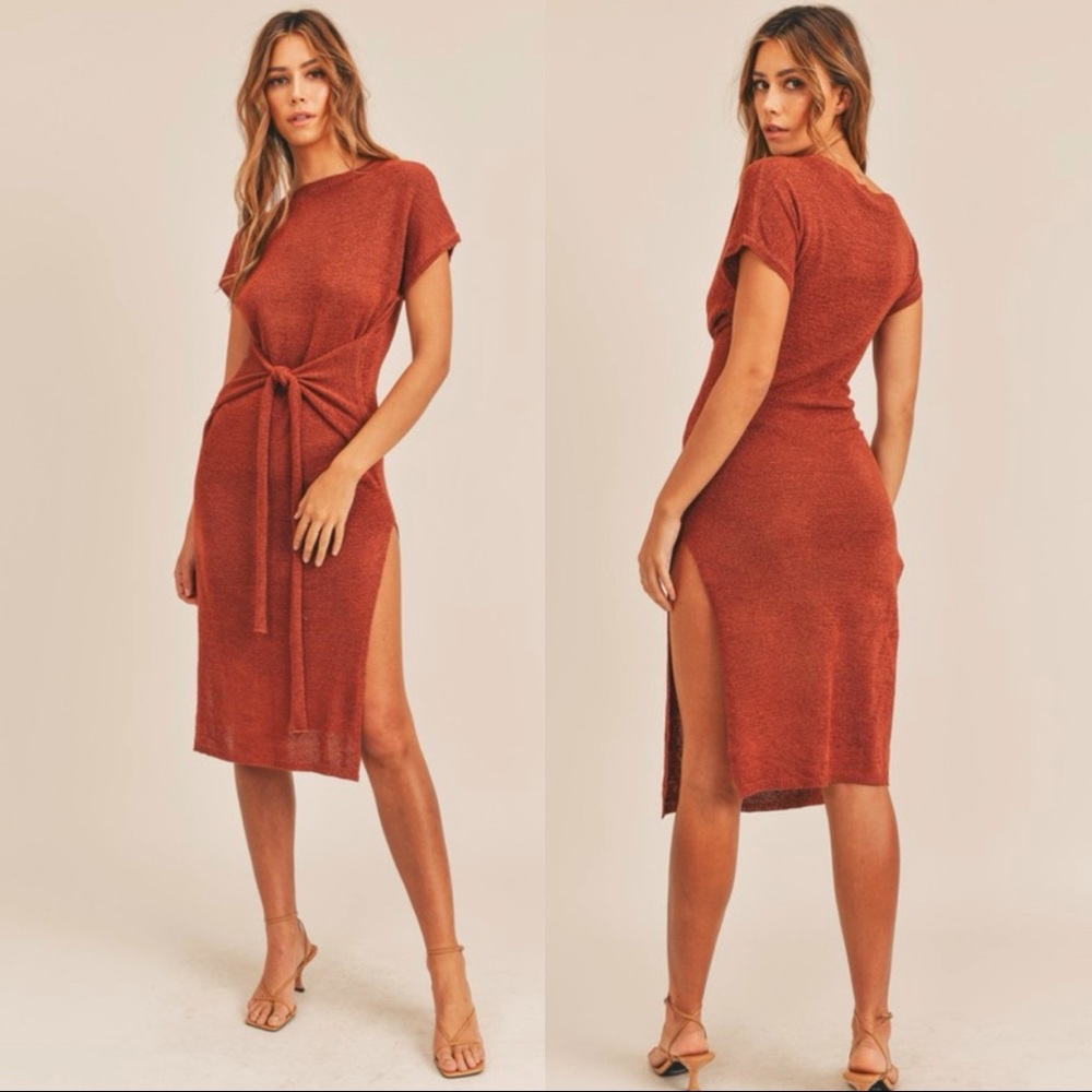 New Lightweight Knit Midi Dress